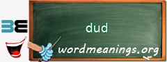 WordMeaning blackboard for dud